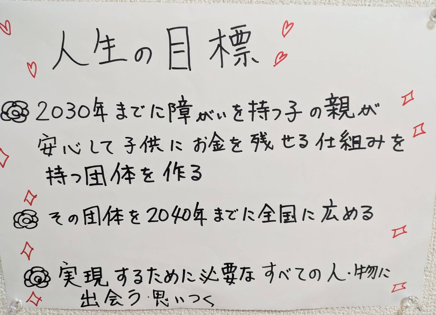 障がいのある子の親が、安心して子供にお金を遺せる未来へ